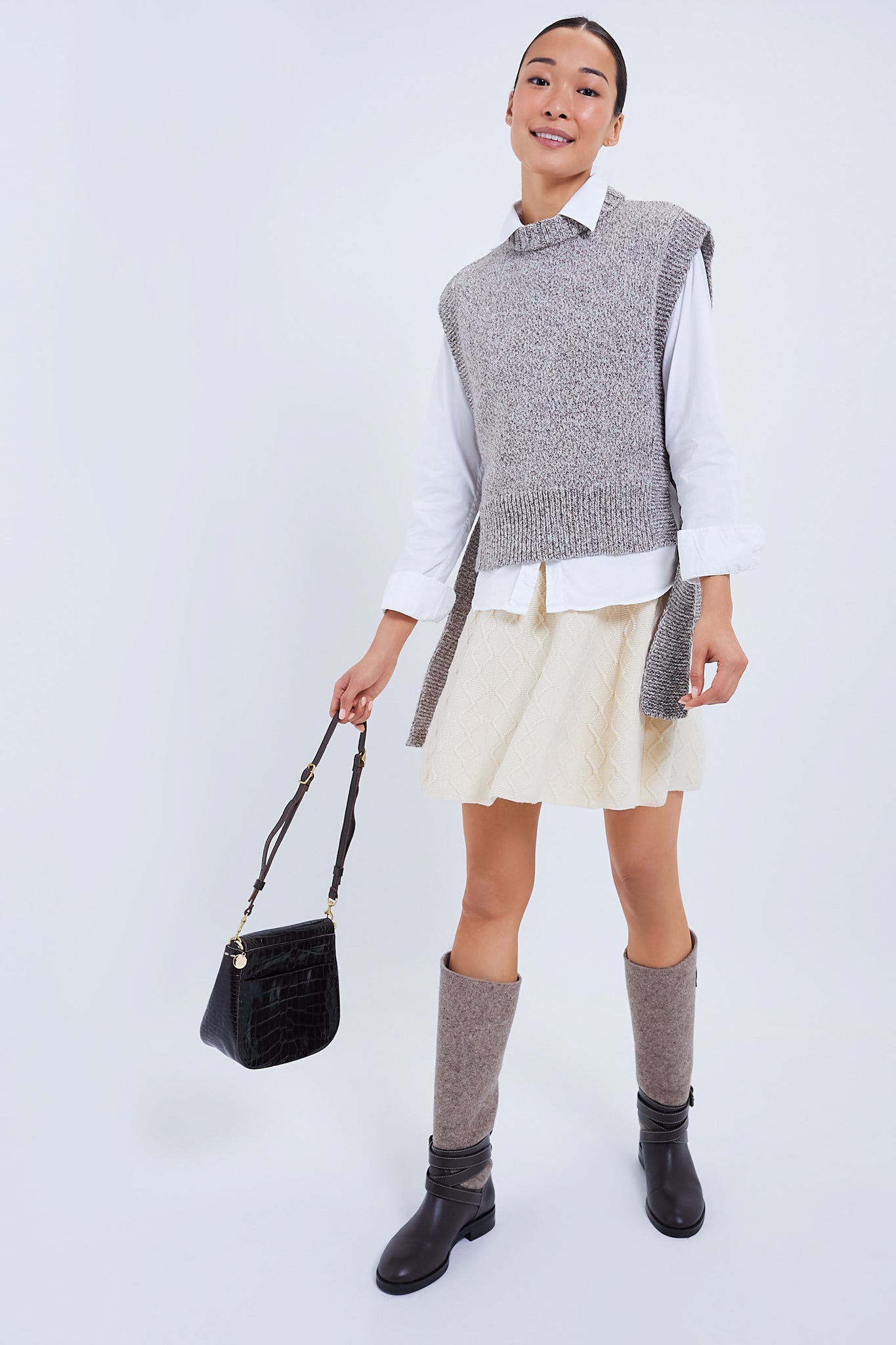 Natural Brioche Skirt