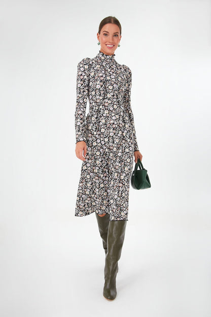 Multi Carson Floral Long Sleeve Dress