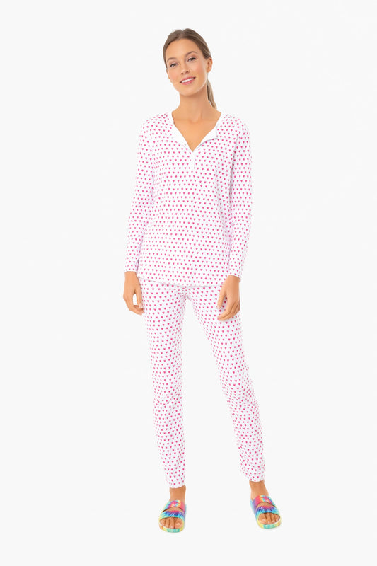Pink Hearts Pajamas