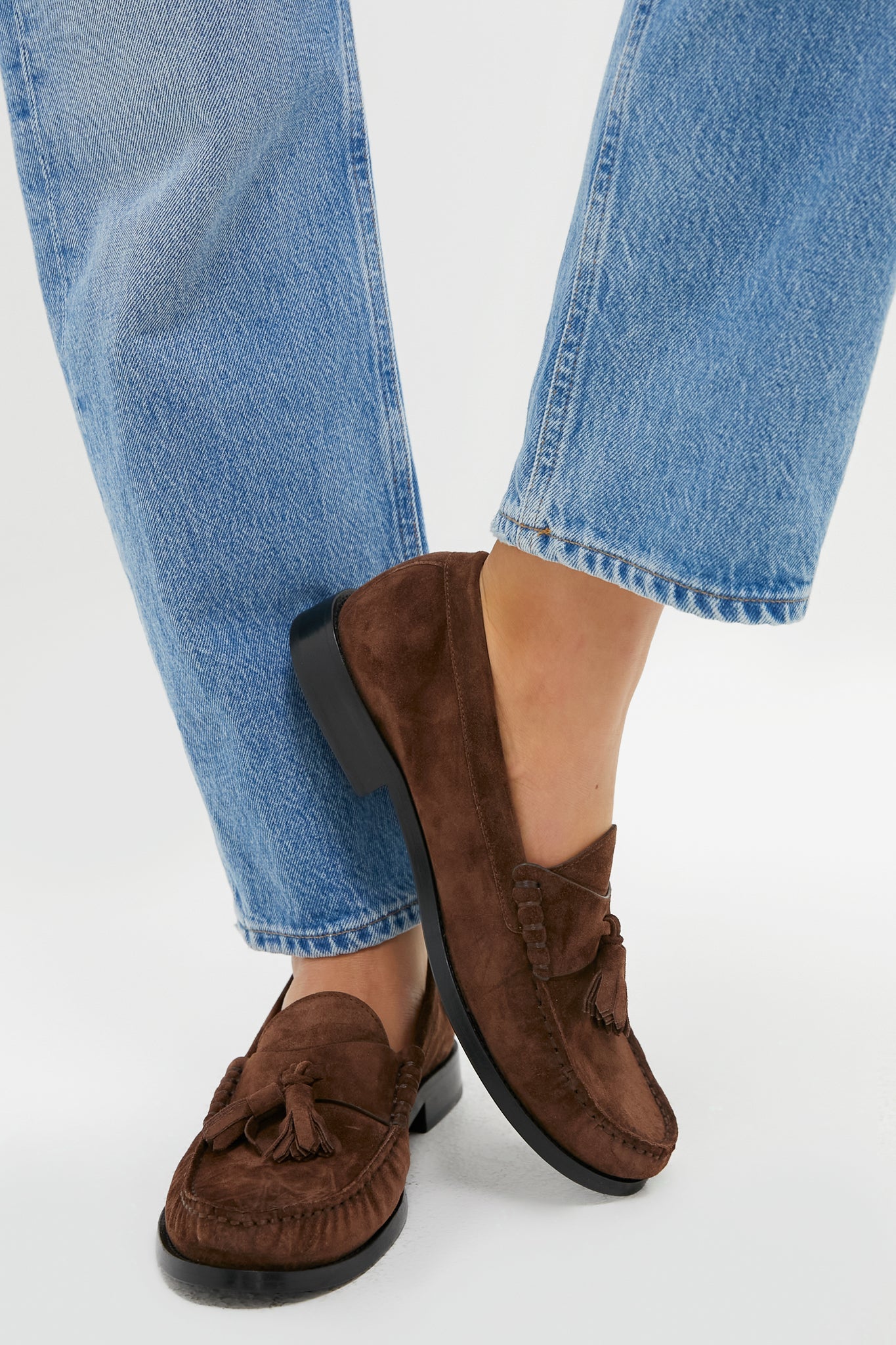 Walnut Lottie Tassel Loafers