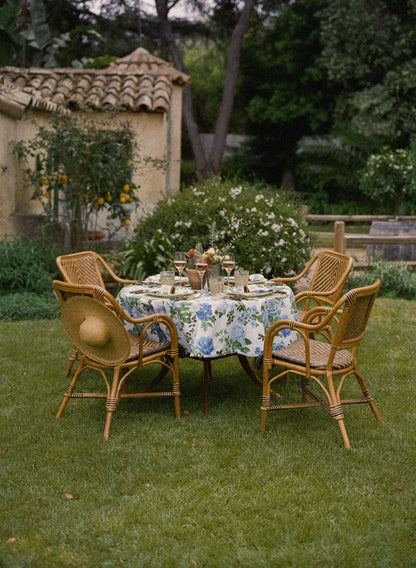 Cerulean Garden Round Tablecloth