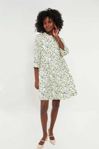 Lapis Iris Royal Shirt Dress