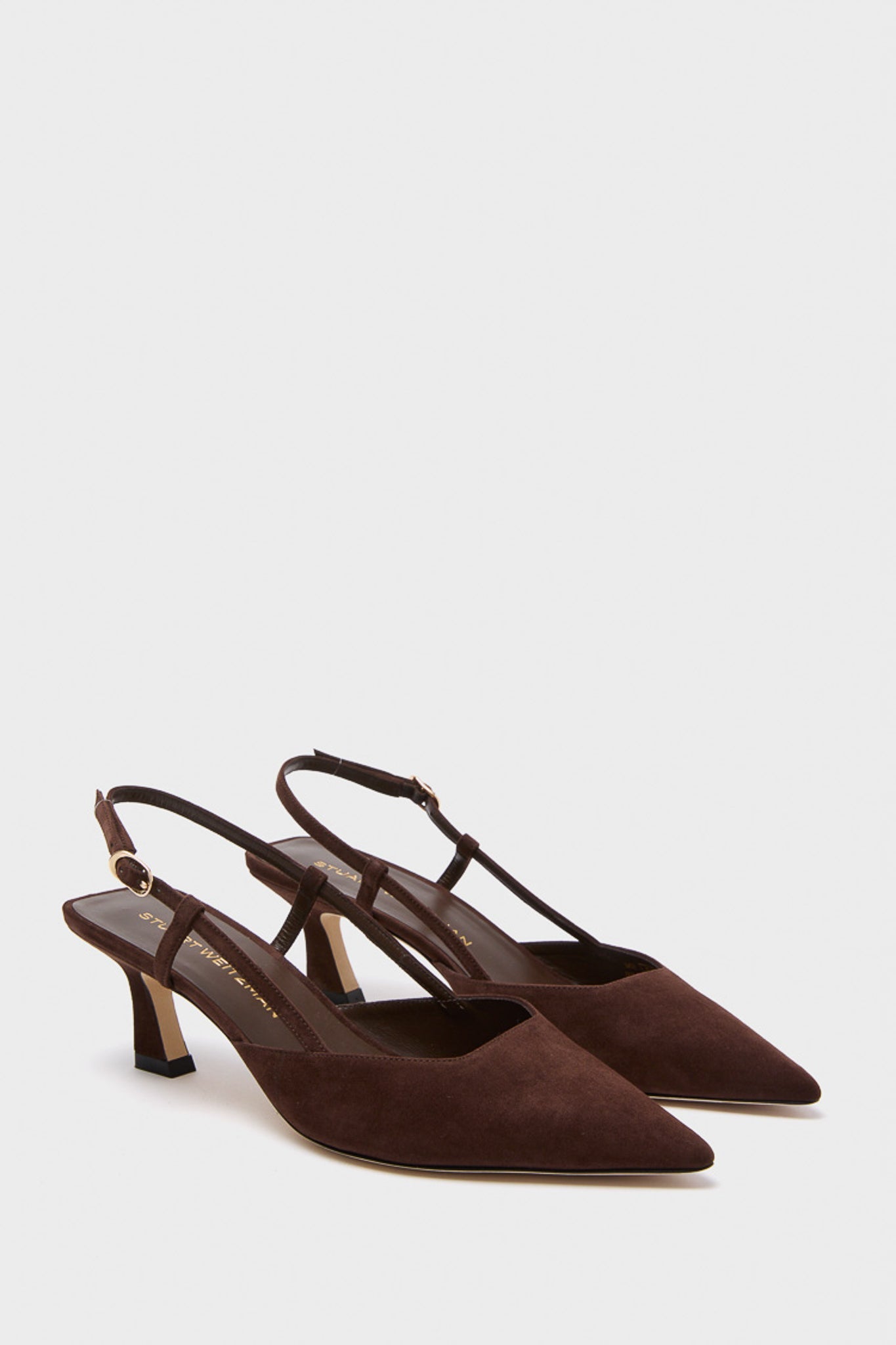 Walnut Patent 50 Vinnie Slingback Heels