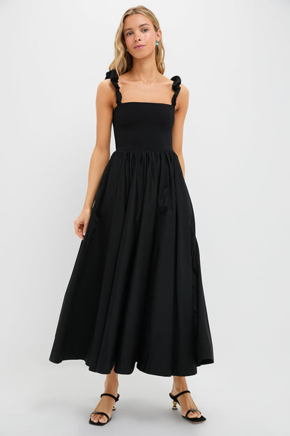 Black Mixed Media Adela Gown