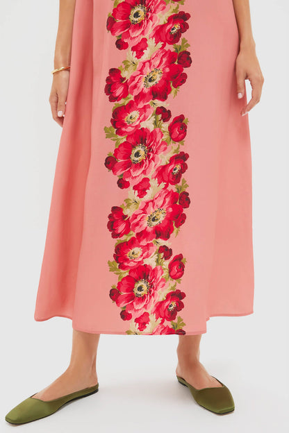 Coral Poppy Portia Dress