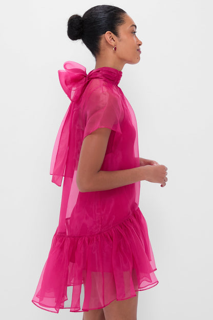 Pomegranate Beaux Tiered Mini Dress