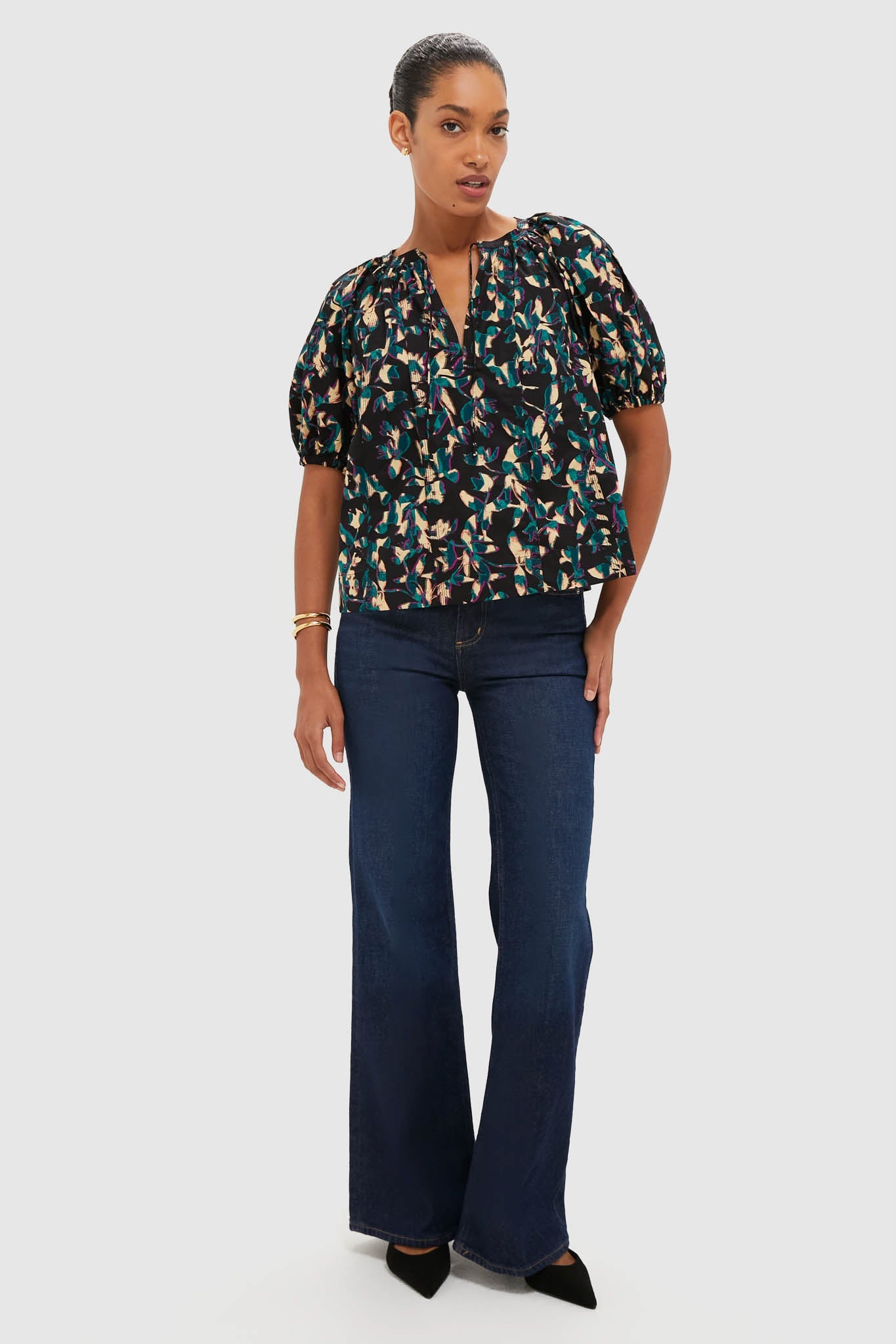 Kaleidoscope Loli Short Sleeve Blouse