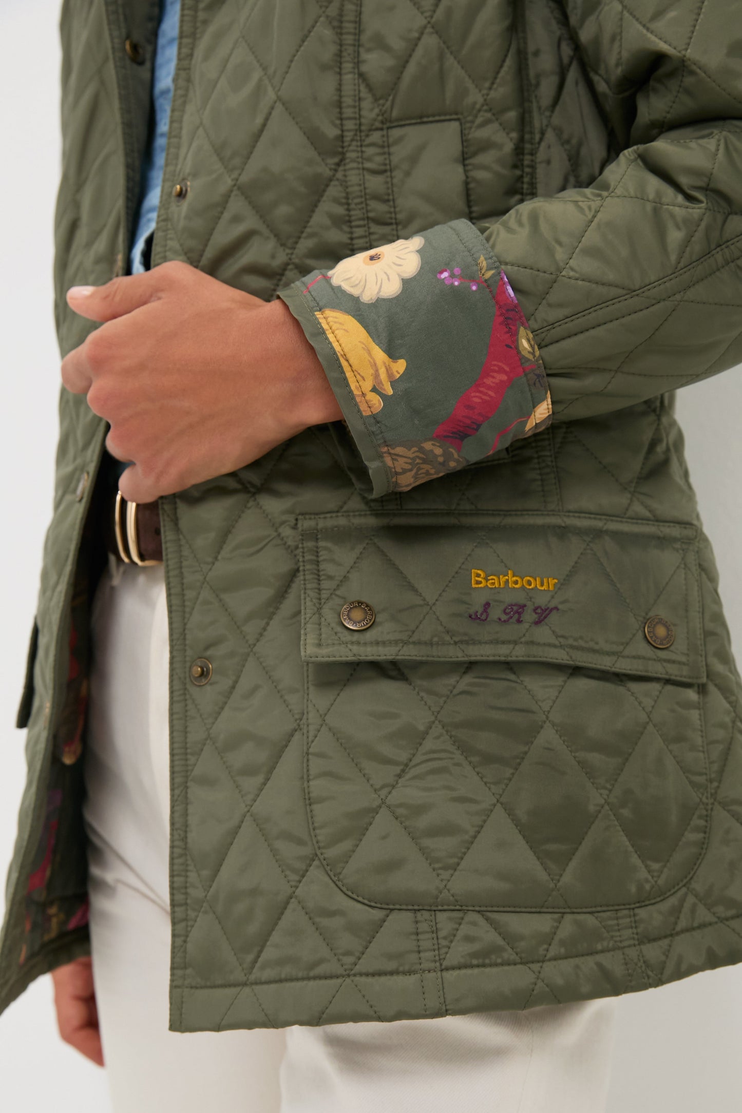 Dusty Khaki Barbour x Tuckernuck Lainey Quilt