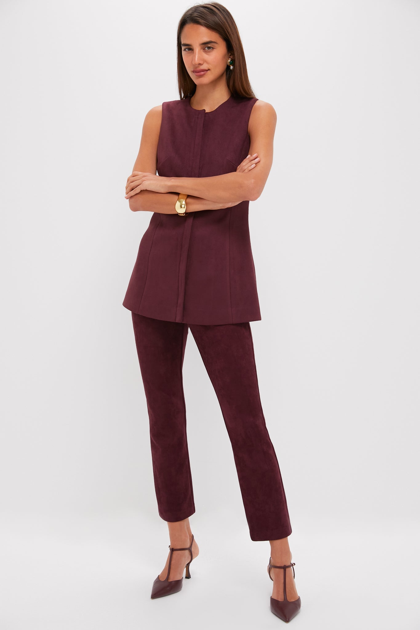 Winetasting Vegan Suede Ashford Pants