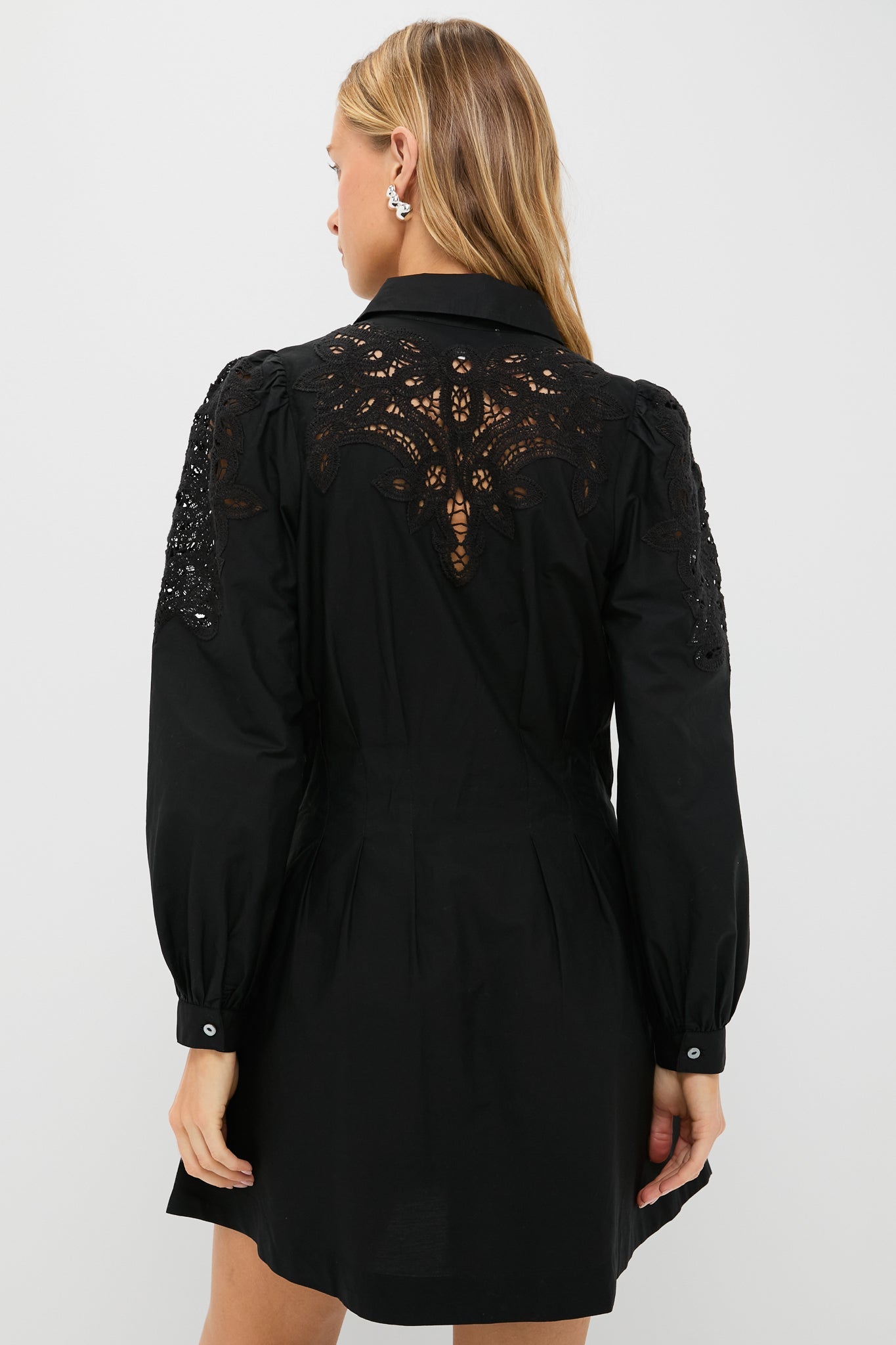 Black Marta Long Sleeve Mini Dress