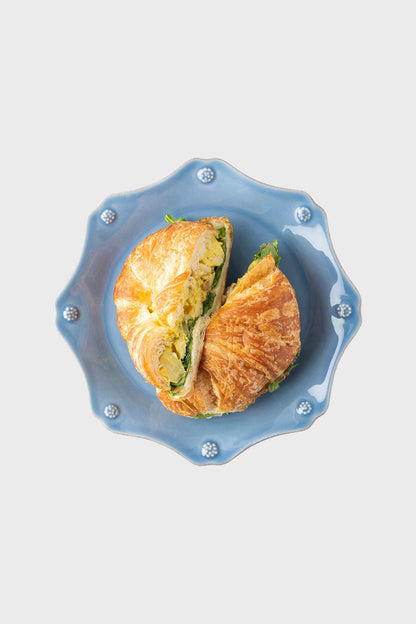 Chambray Berry & Thread Scalloped Dessert/Salad Plate