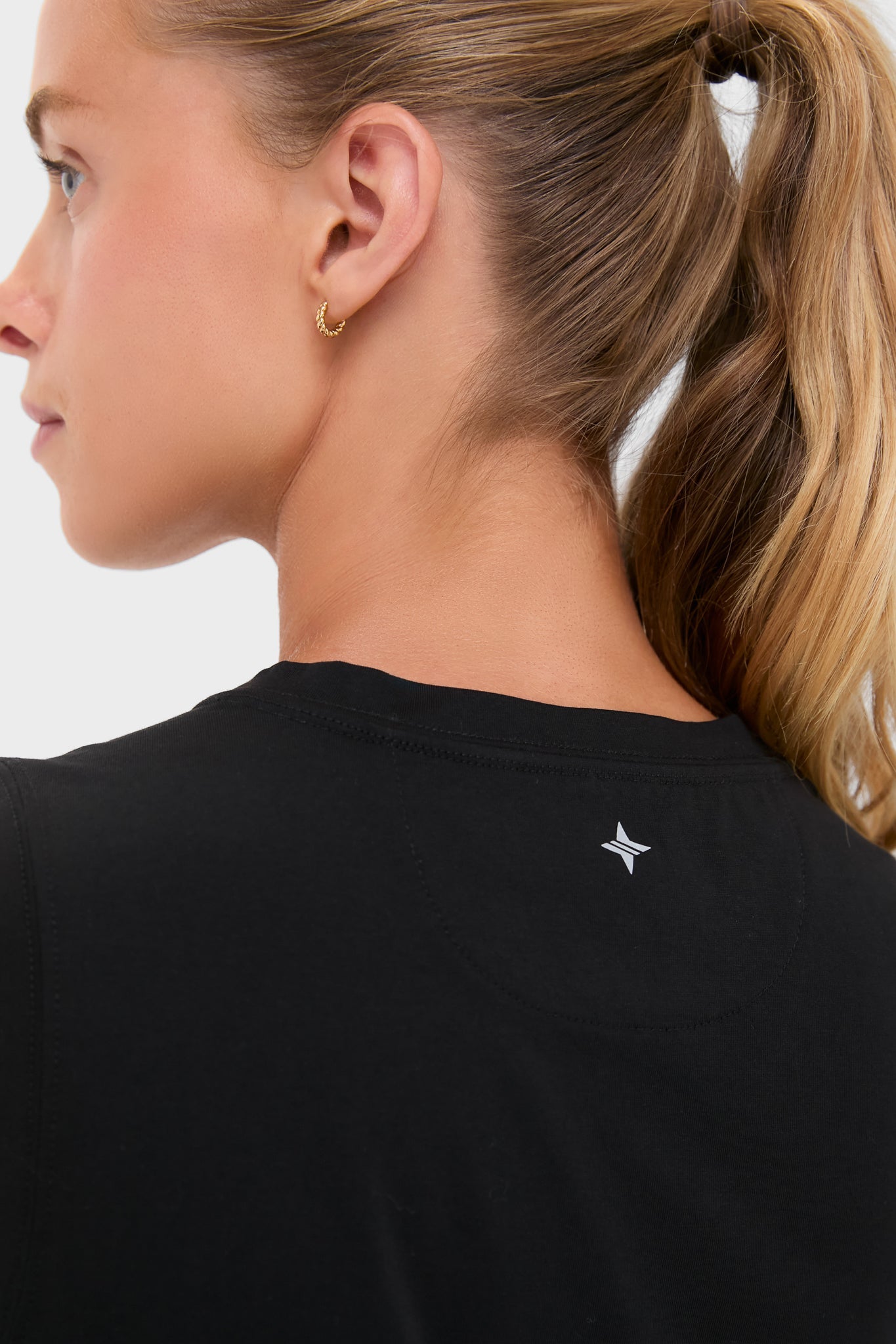 Black Performance Cotton Sasha Tank