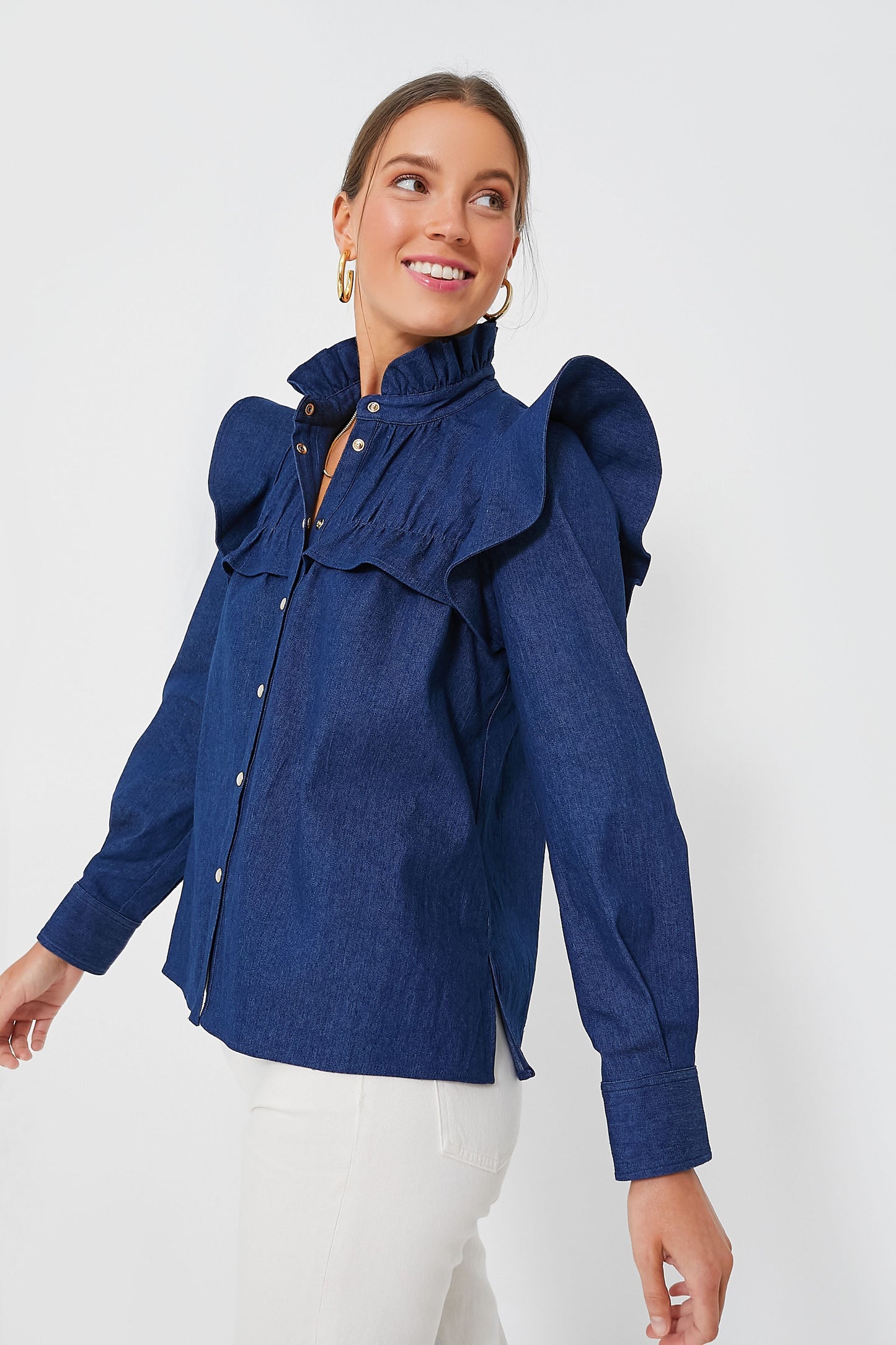 Deep Denim Winnie Blouse