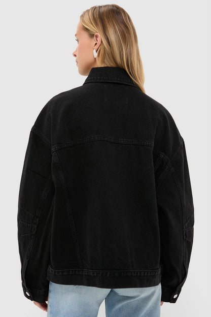 Vintage Black Sia Denim Jacket