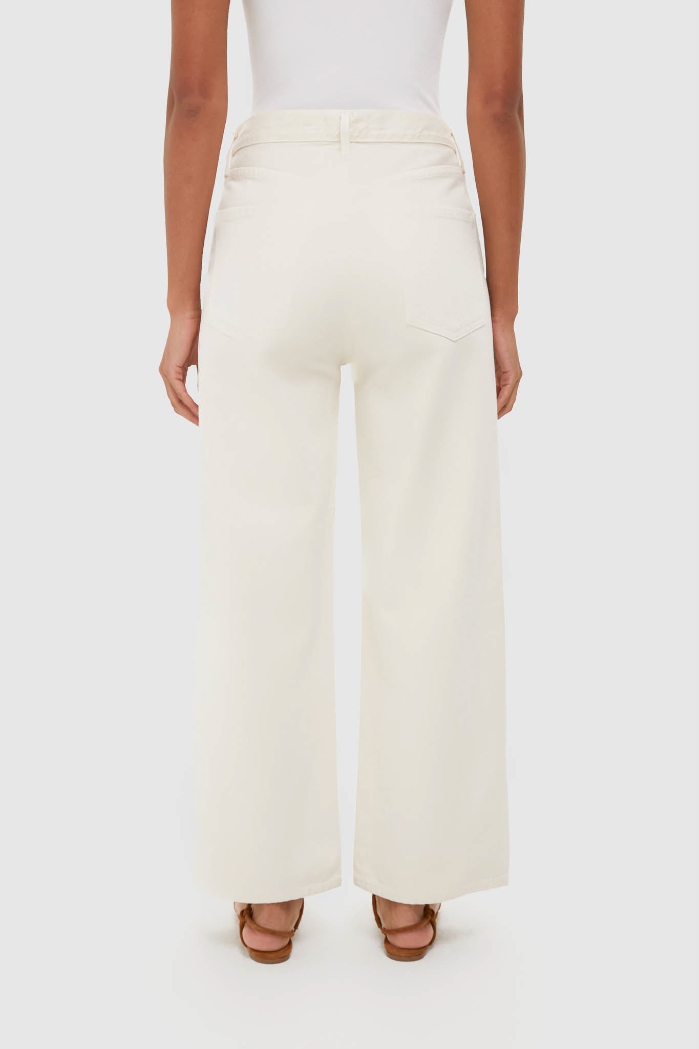 Brown Rice High Rise Wide Leg Ren Jean