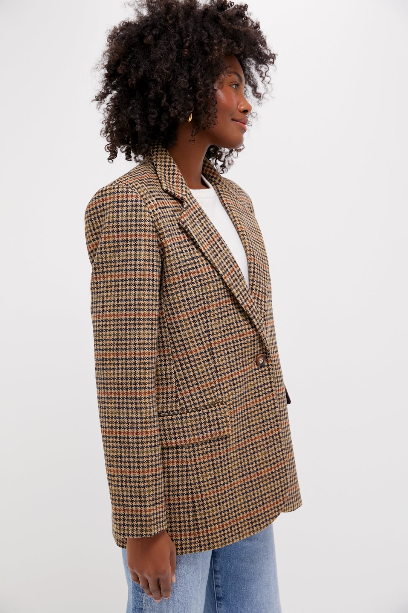Houndstooth Leo Blazer