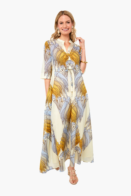 Sand Deco Crane Geo Printed Dress