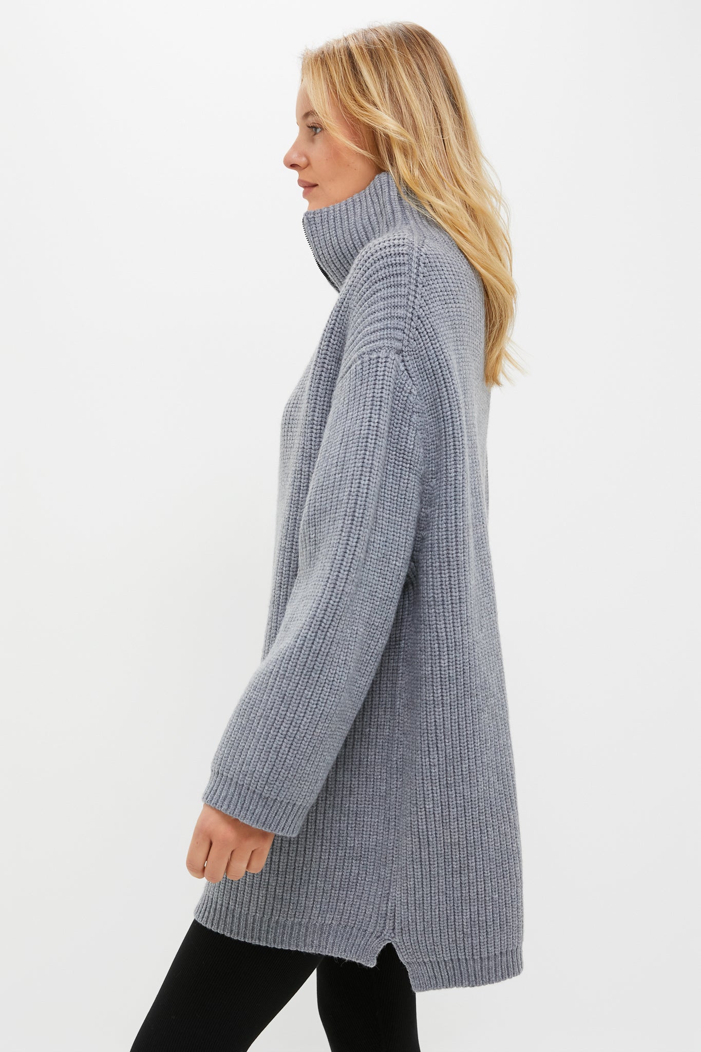 Heather Gray Chunky Knit Luke Sweater