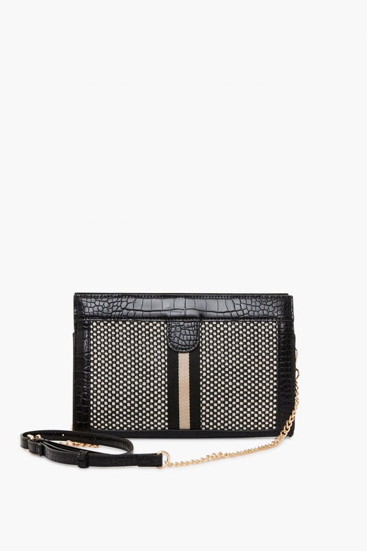 Black Jax Striped Crossbody