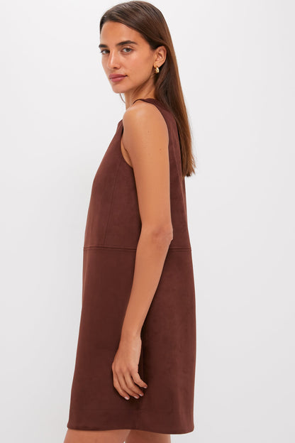 Ganache Vegan Suede Marlowe Dress