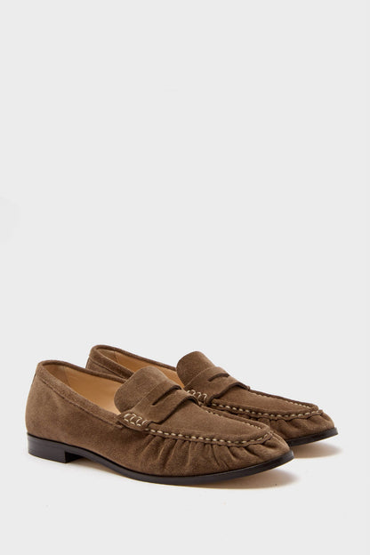 Mocha Suede Vivian Loafers