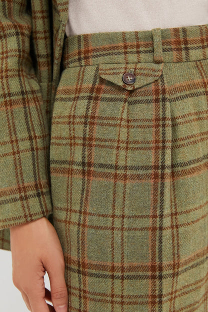 Sherwood Plaid Wool Tobin Pants