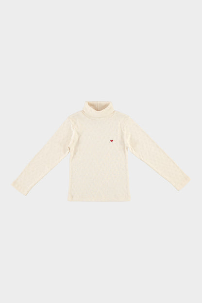 Bebe Heart Turtleneck
