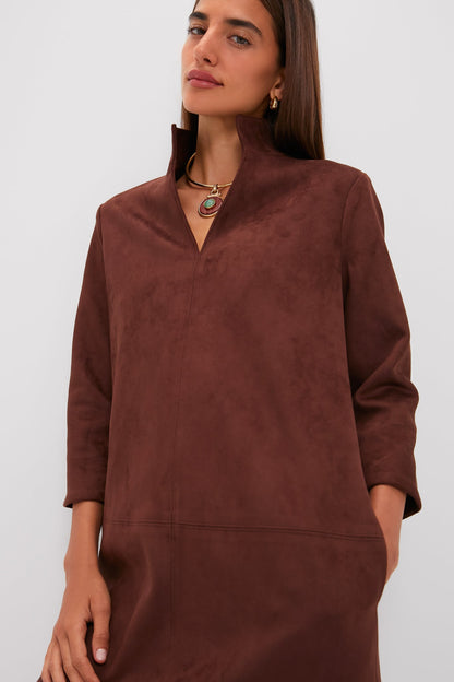 Ganache Vegan Suede Clifton Dress