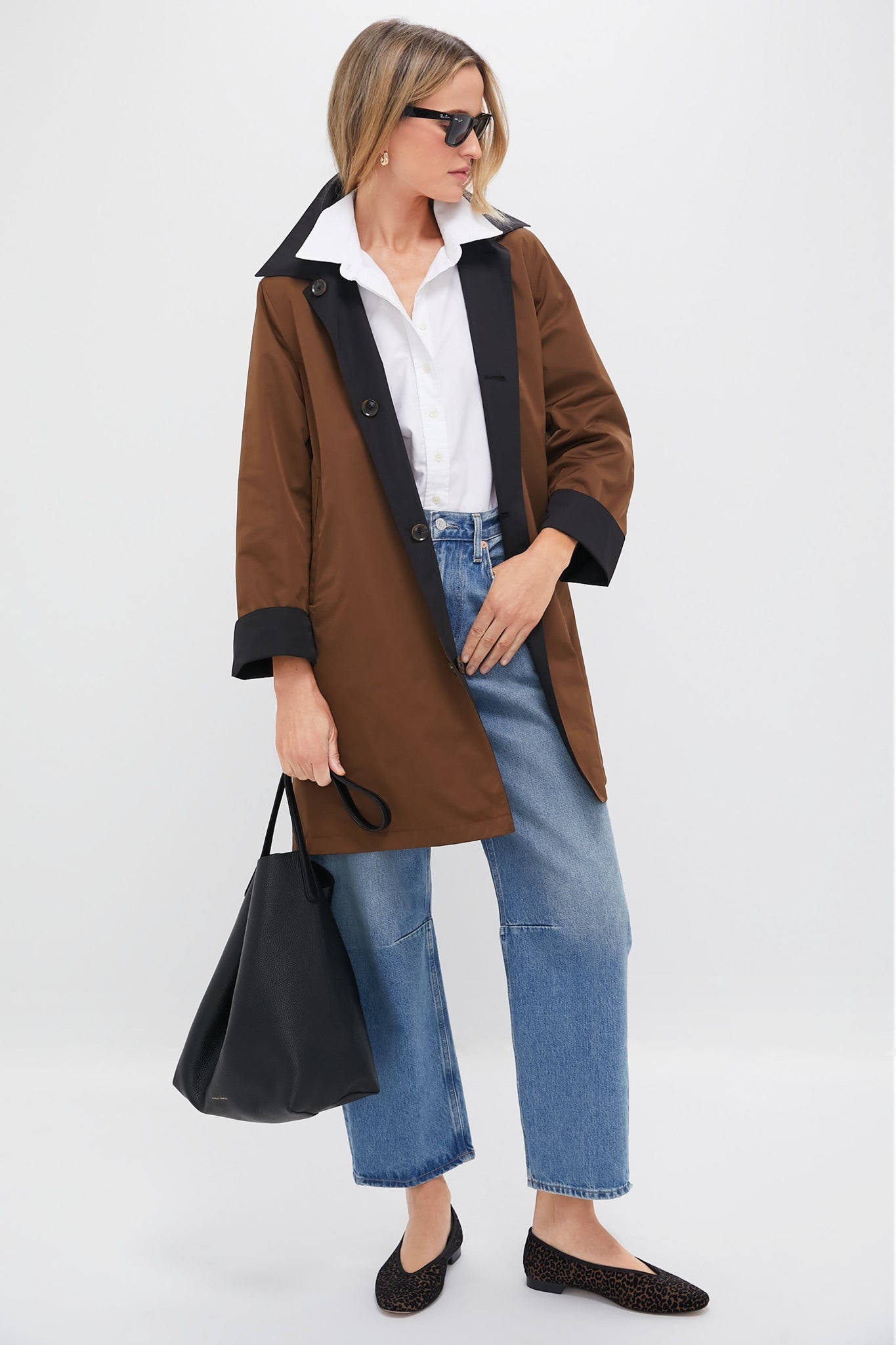 Brown and Black Water Resistant Reversible Winston Jacket