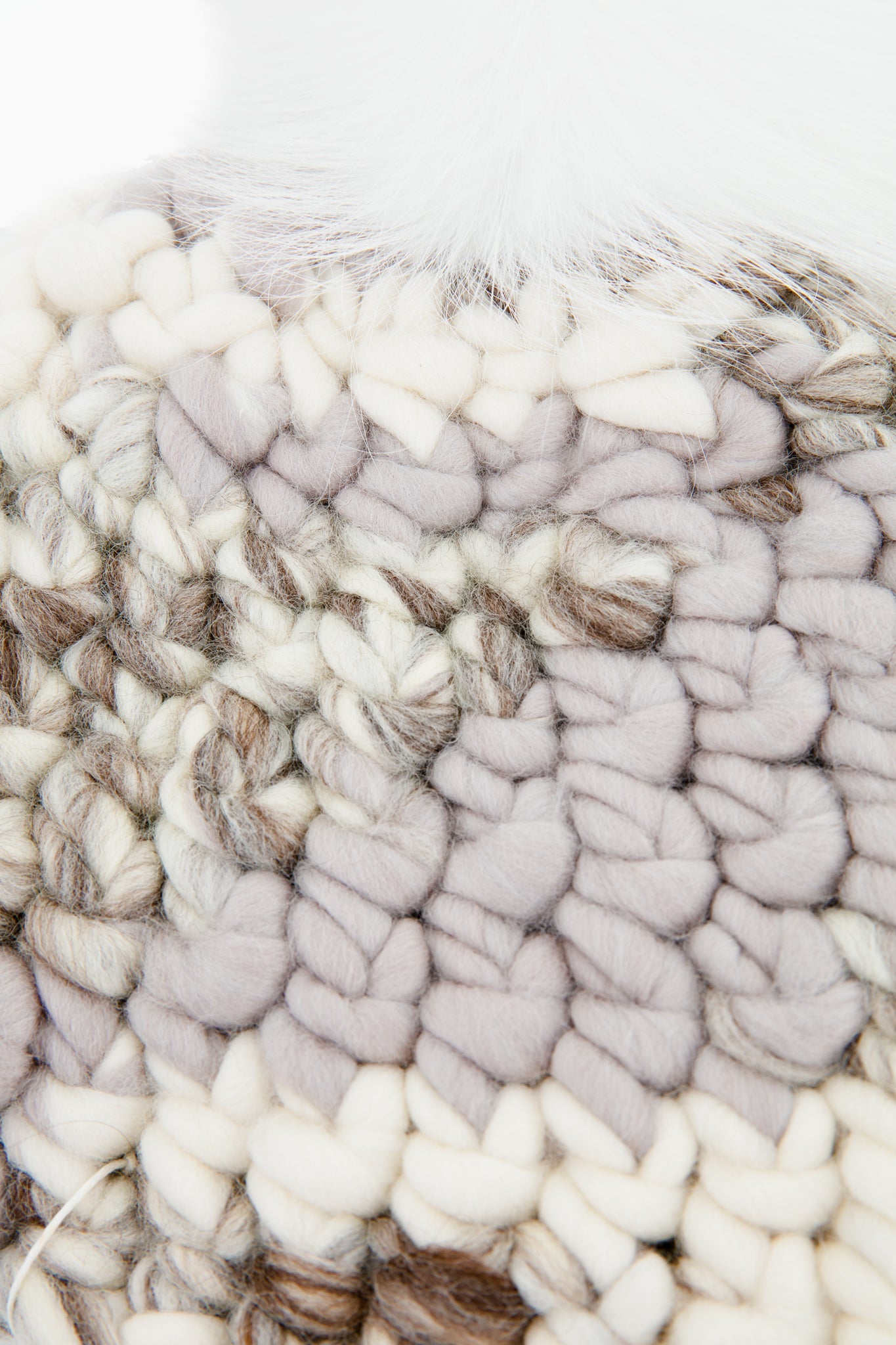 Light Melange Deep Pom Beanie