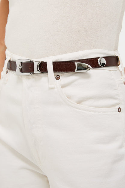 Sepia Aiden Studded Rugous Belt
