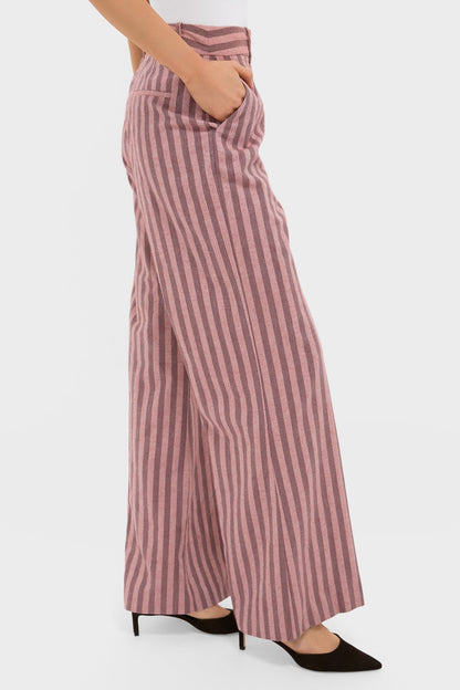 Mauve Stripe Wyatt Pants