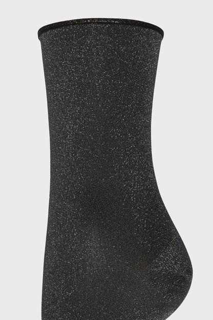 Black Silver Stardust Socks