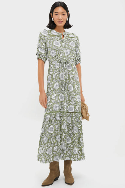 Arles Gothic Olive Lucy 4 Short Sleeve Dress