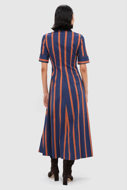 Railroad Stripe Joan Dress