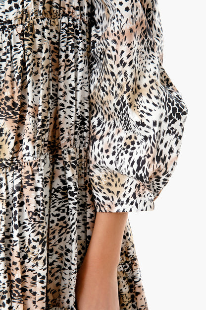 Multi Lana Long Sleeve Dress