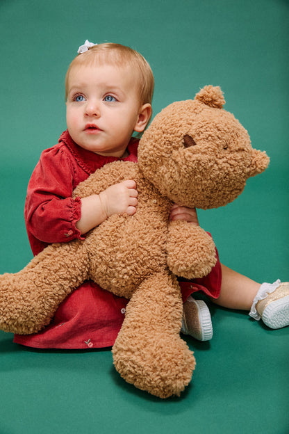Pink Velvet Peter Pan Collar Dress