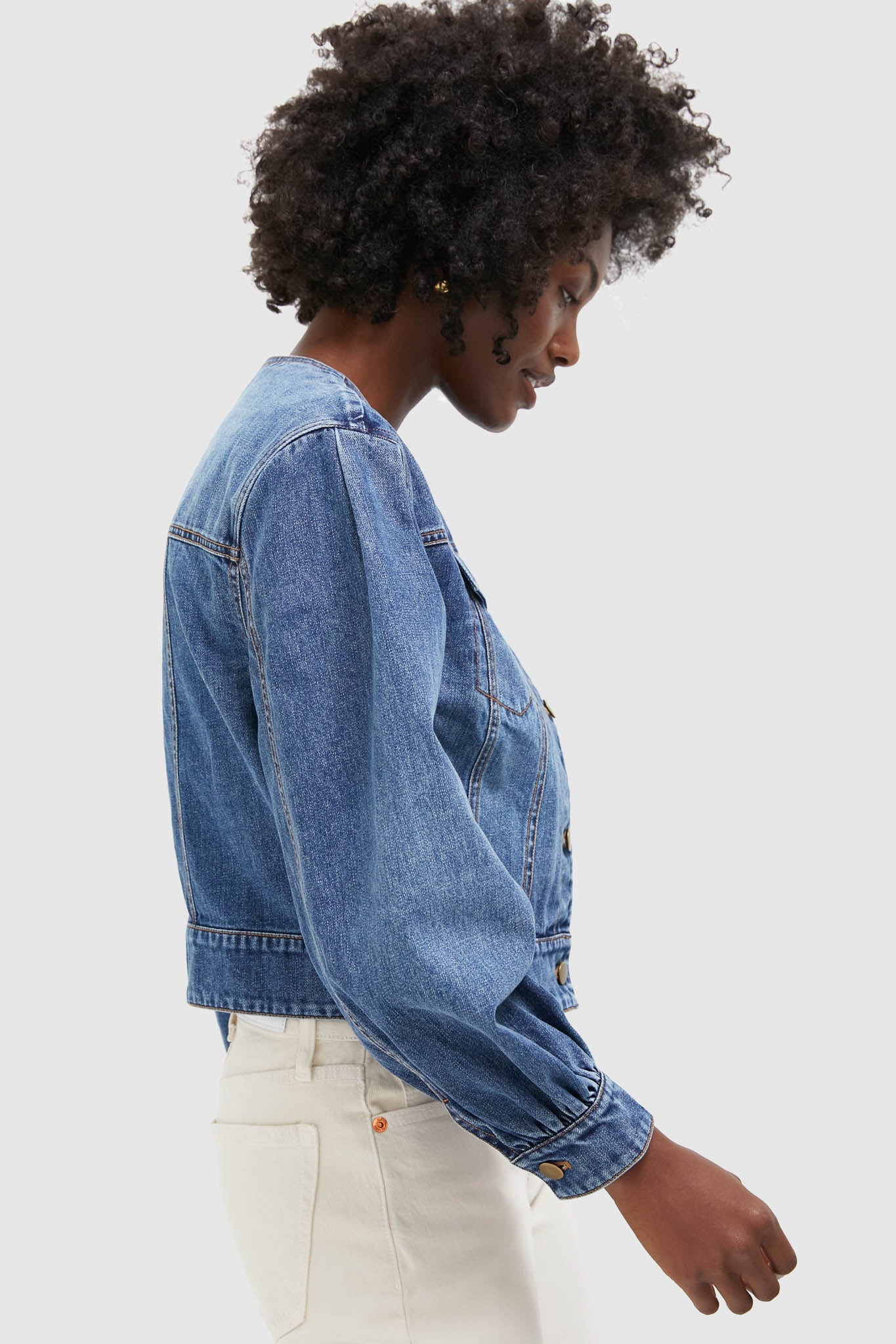 Denim Cropped Stella Jacket